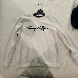Tommy Hilfiger White Crewneck Sweatshirt